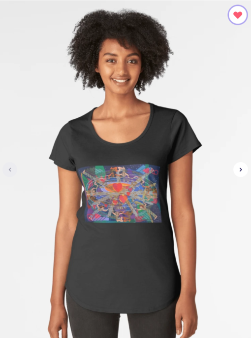 Nine Lives of the Heart Premium Women's Scoop T-Shirt