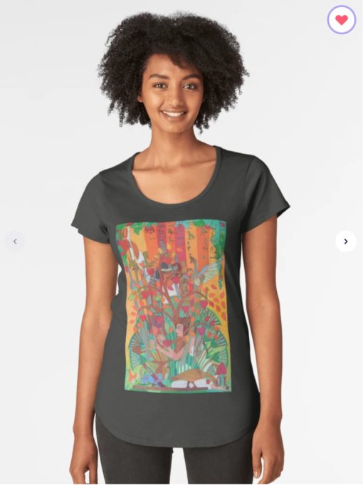 The Ten Strings of My Heart Women's Premium Scoop T-Shirt