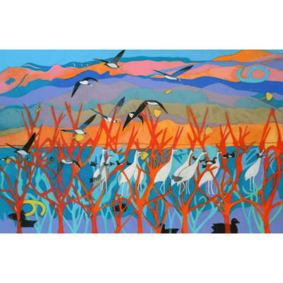 Nine Leaves in the Wind