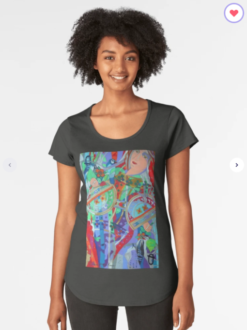 Queen of the Birch Trees Premium Women's Scoop T-Shirt