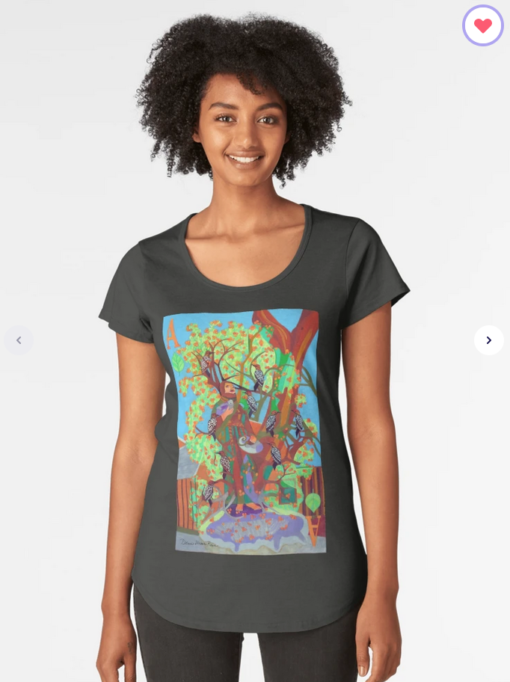 Apogee of an Apricot Tree Premium Women's Scoop T-Shirt