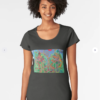 Two Trees and Fig Leaves in the Garden of Desire Premium Women's Scoop T-Shirt