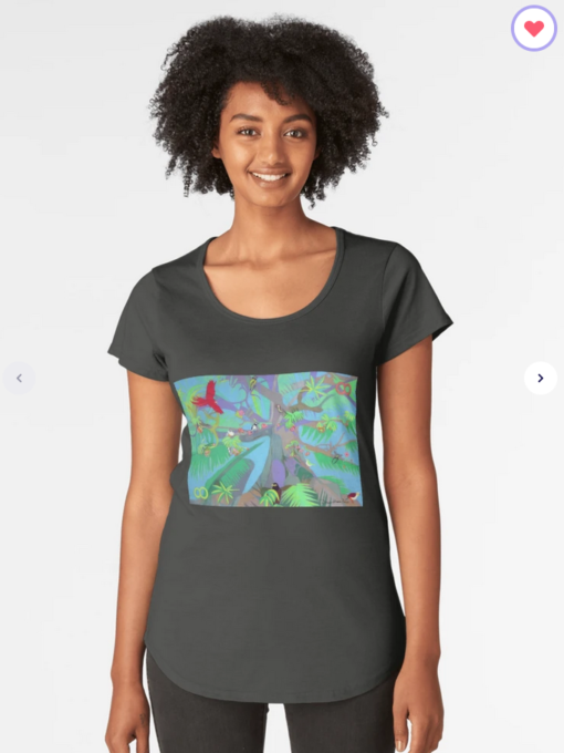 Eight Branches Over Ocho Rios Premium Women's Scoop T-Shirt