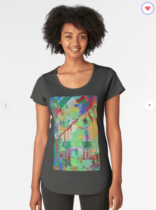 Under the Ten (x2) Maple Trees Premium Women's Scoop T-Shirt