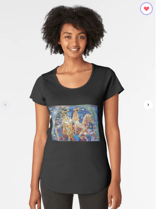 The Twinning of the Stars Premium Women's Scoop T-Shirt