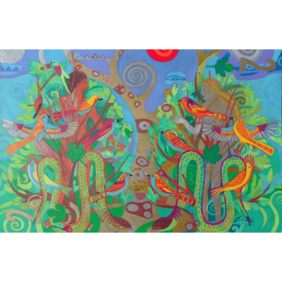 Two Trees and Fig Leaves in the Garden of Desire