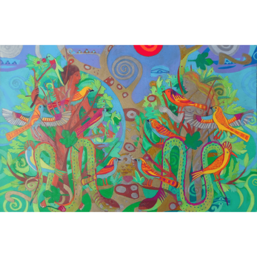 Two Trees and Fig Leaves in the Garden of Desire